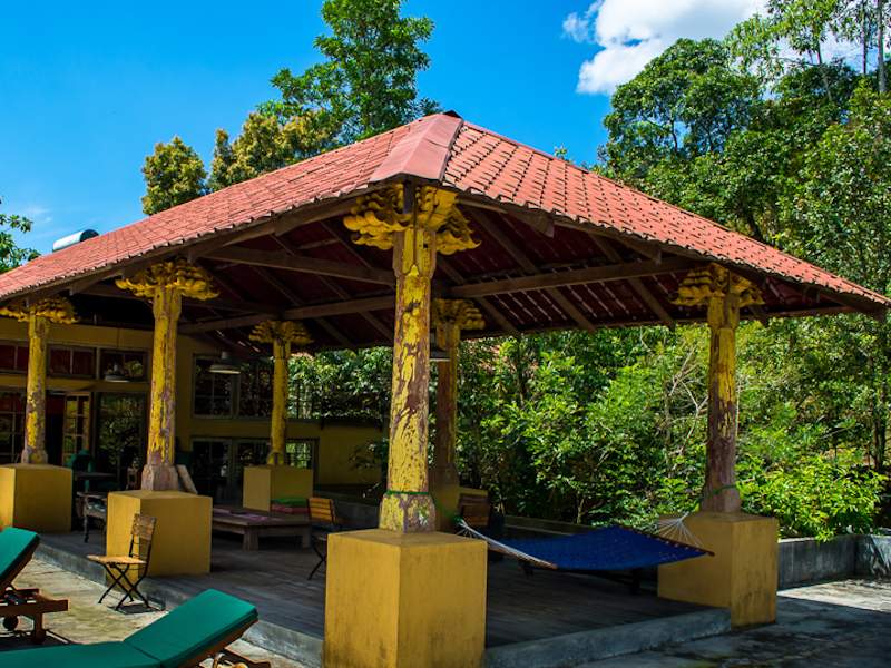 Espace de détente dans un centre ayurvédique au Sri Lanka